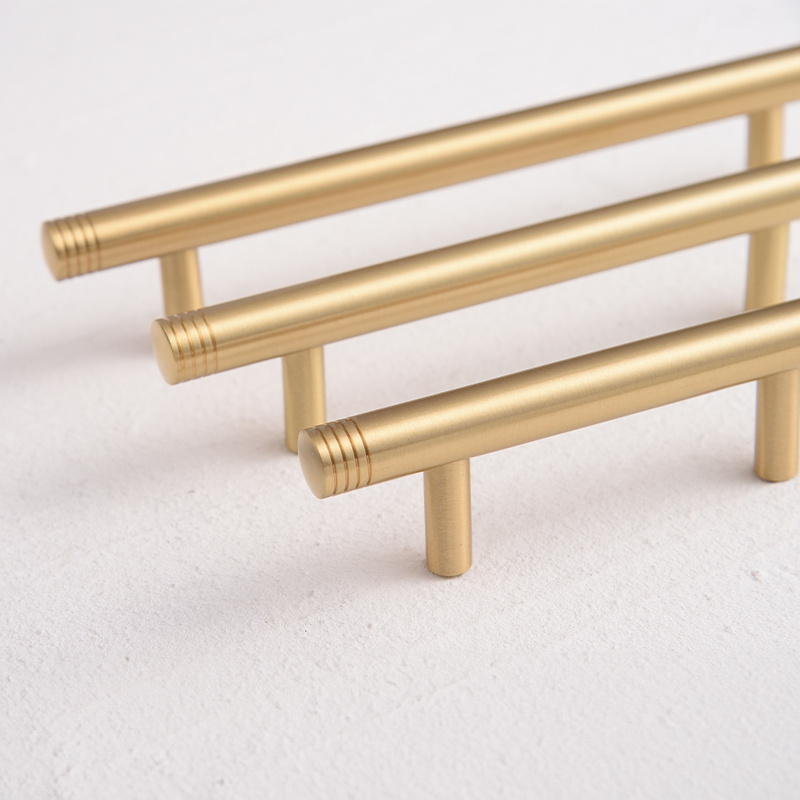 Gold Brass Furniture Wardrobe Drawer Knobs Cabinet Door Handel Bar Pintu Handle Metal Pull