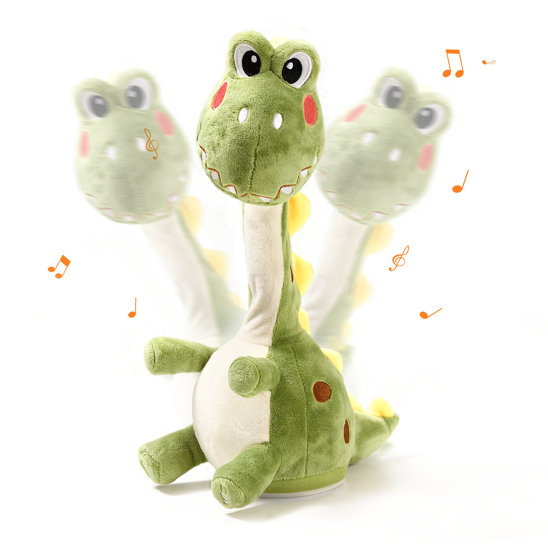 Tumama Kids Stuffed Singing Dancing Dinosaur Speaking Toy Electric Musical Dancing Animal Plush Talking Toys