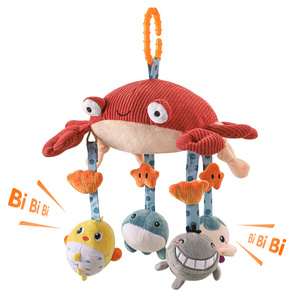 Tumama Kids New Design Animal Baby Toy Crab Mobile Crib Baby Stroller Lathe Hanging Bell Appease Rattle Plush Children's Toys