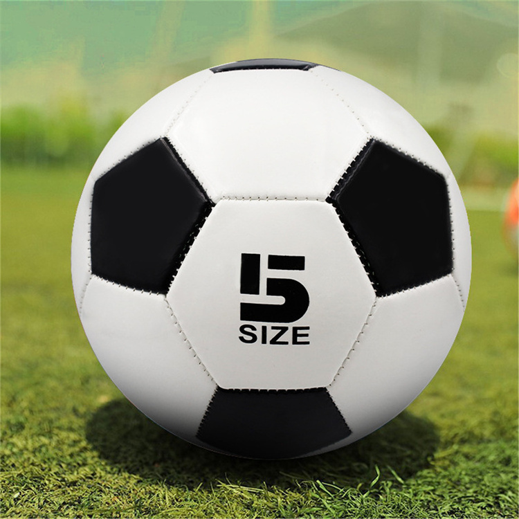 Factory wholesale machine sewing size 5 soccer ball PVC classic training Football