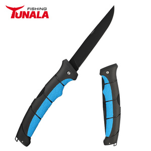 New Arrival 6" Stainless Steel Blade with Corrosion Resistant Coating, Fishing Series Folding Fish Fillet Knife