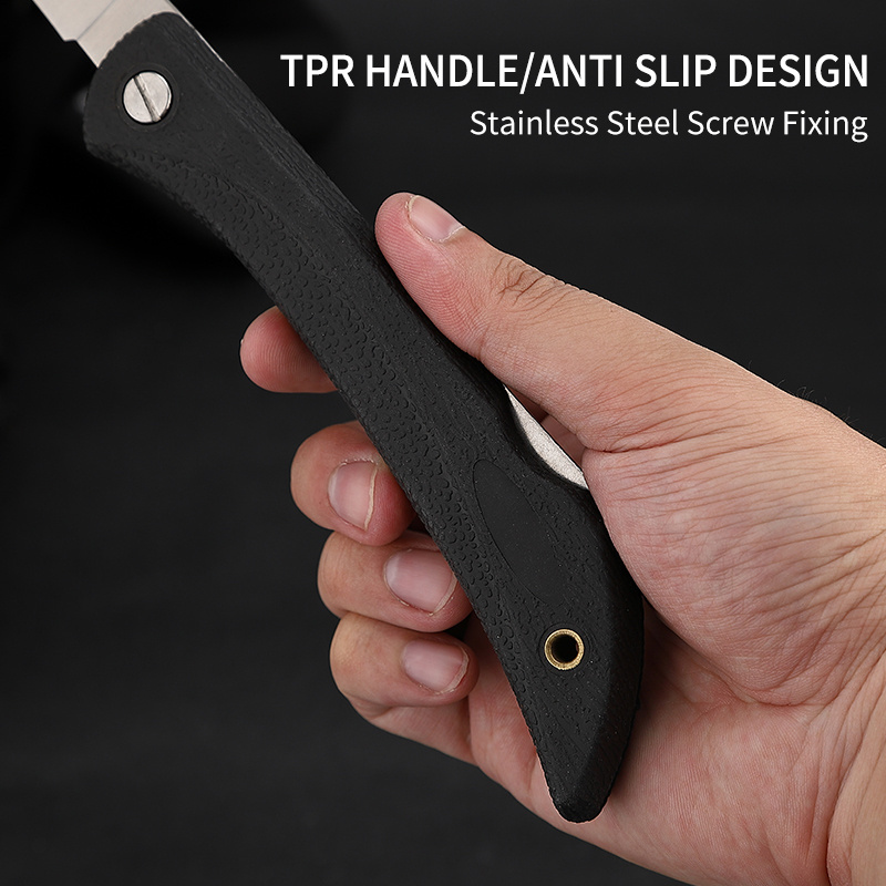 New Hot Item Slip-Resistant TPR Handle 5 inch Razor-Sharp Stainless Steel Blades Fish Fillet Knife Folding