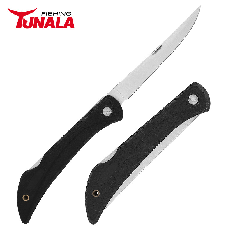 New Hot Item Slip-Resistant TPR Handle 5 inch Razor-Sharp Stainless Steel Blades Fish Fillet Knife Folding