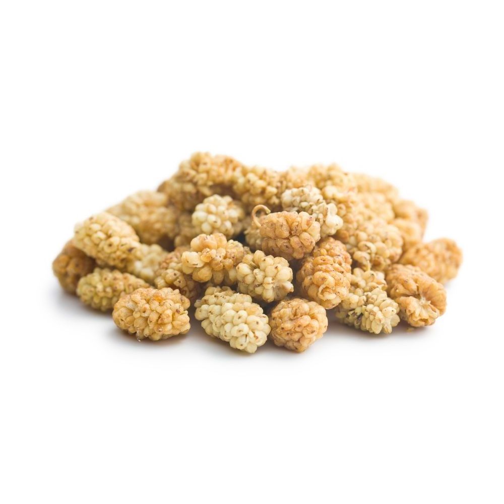 First Quality Natural Dried White Mulberries Cleaned Dried Sweet Sun Dried Private Label Bulk Packaging Natural Dried Fruit