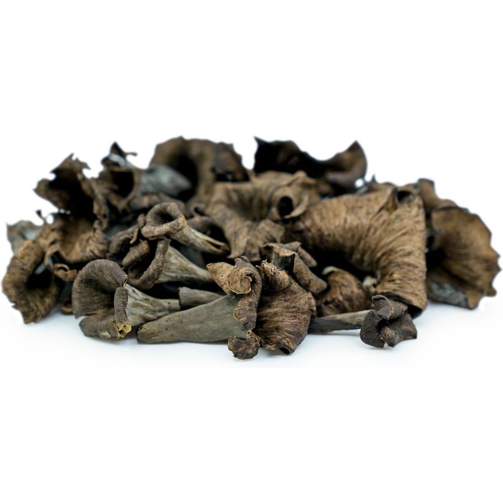 Turkish Wild Black Trumpet Black Chanterelles Turkish Wild Trumpet Mushroom Turkish Edible Gourmet Wild Mushroom High Quality