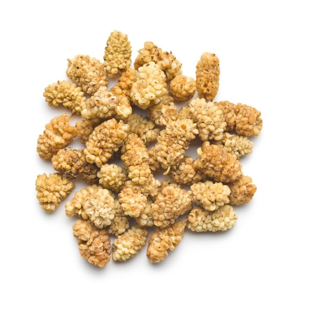 First Quality Natural Dried White Mulberries Cleaned Dried Sweet Sun Dried Private Label Bulk Packaging Natural Dried Fruit