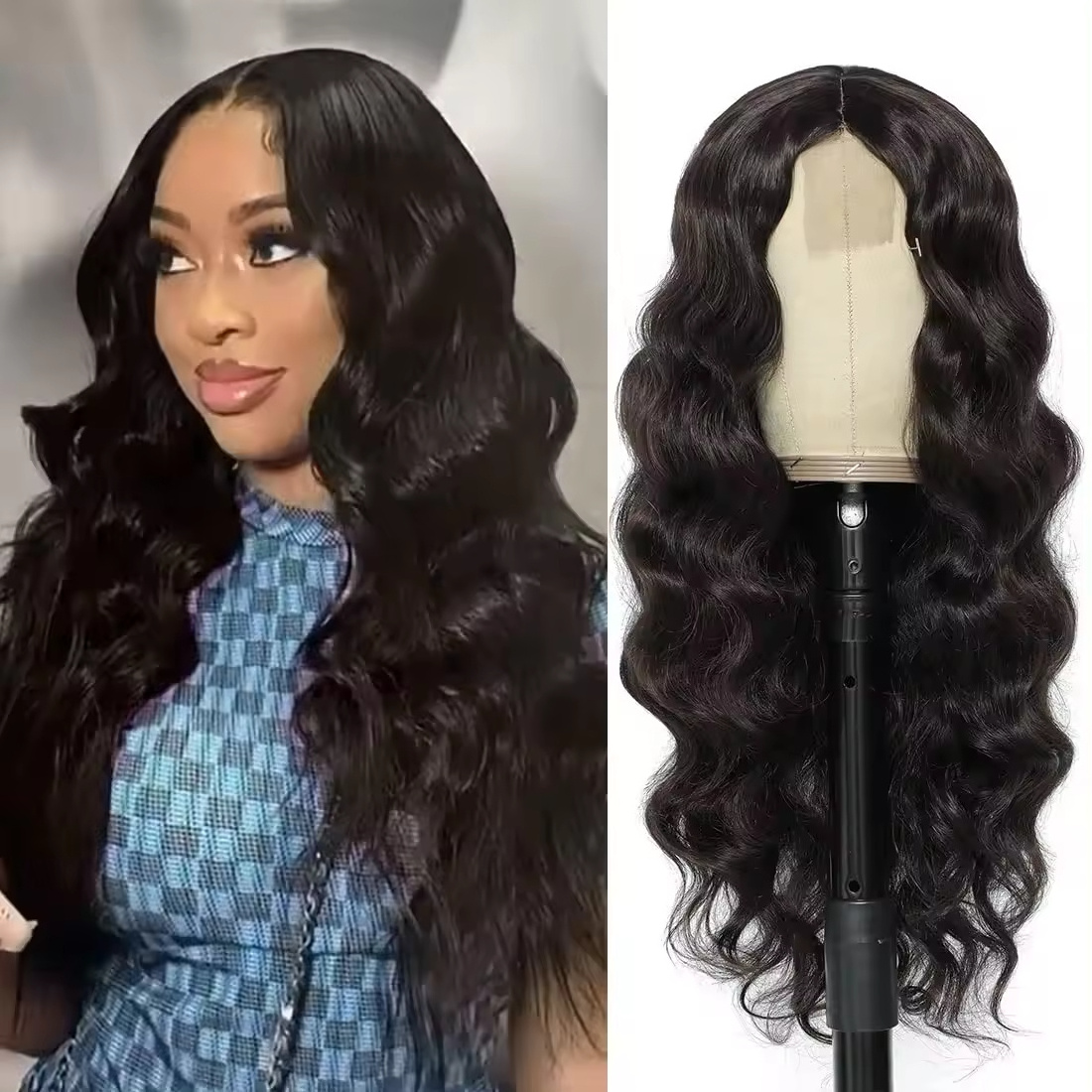 glueless full lace front black women brazilian 40 inch full swiss braided bob wigs 13x6 hd  wigs human hair lace front