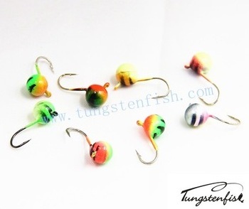 Marmooska Real Tungsten Wolfram Ice Jigs for Ice Fishing