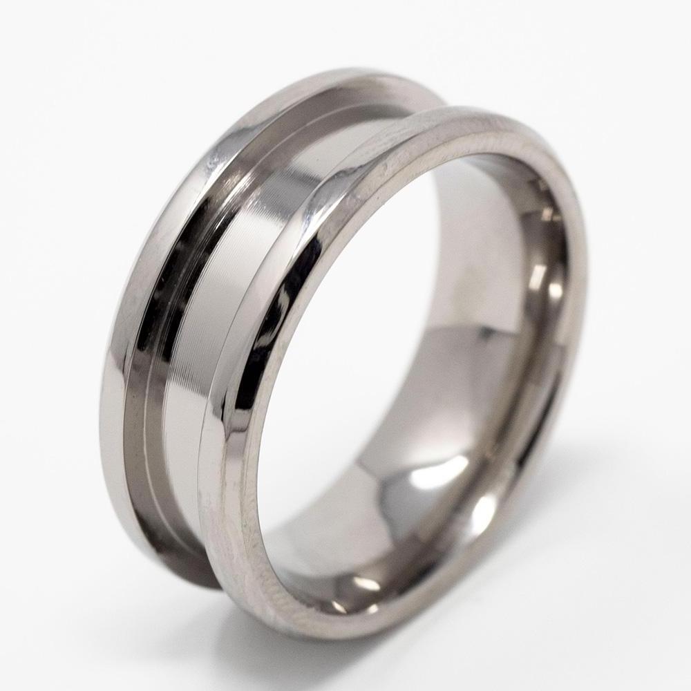 Customized Wholesale High Quality Tungsten Carbide Blank Ring For Inlay jewelry cores