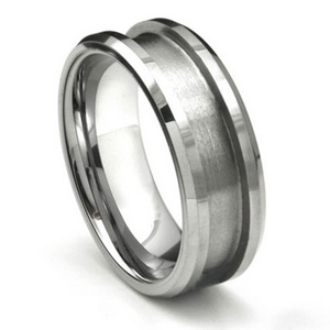 Customized Wholesale High Quality Tungsten Carbide Blank Ring For Inlay jewelry cores