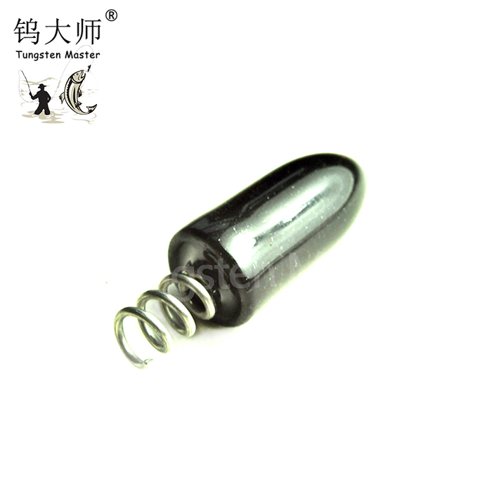 Bullet shape fishing tungsten weights lead sinkers for outdoor fishing