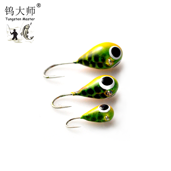 Ice Fishing Jigs/ Ice Fishing Lures, Bass Trout Walleye Perch Winter Ice Fishing Bait Treble Hooks