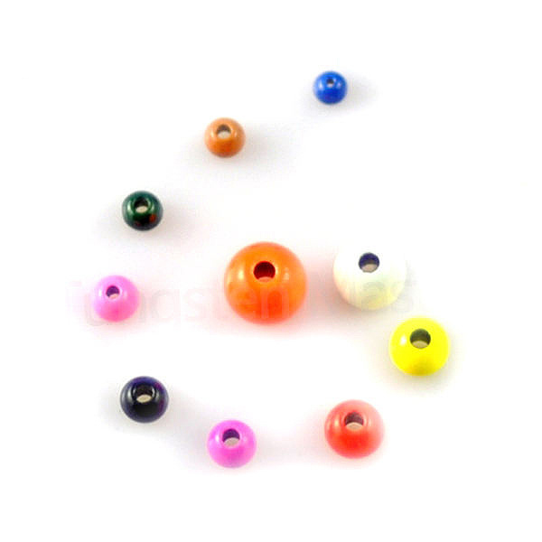 Tungsten Fishing beads supplier fly tying anodized counter sunk beads