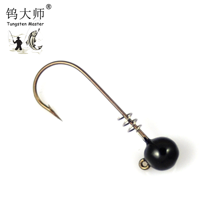 Various fishing gear jig hooks round swing jig head for bass fishing