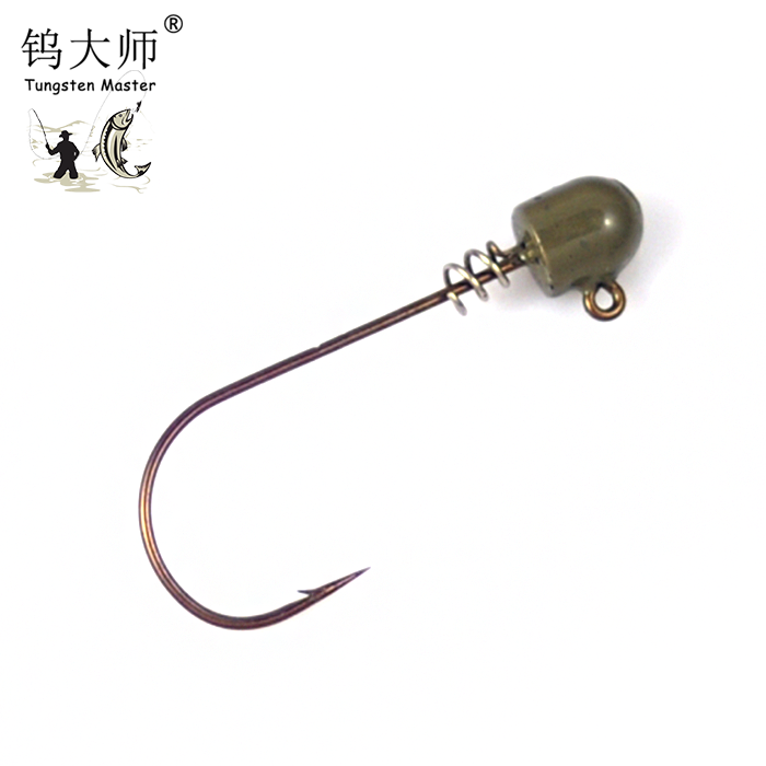 Various fishing gear jig hooks round swing jig head for bass fishing