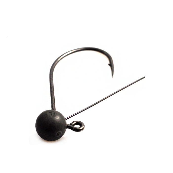 China wholesale round football jig head, Jig fishing hooks with hand tie keeper Tungsten football jig heads