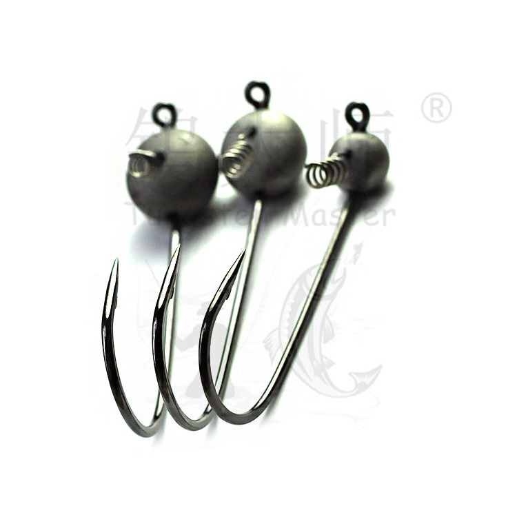 Tungsten shakey football jig heads for bass fishing