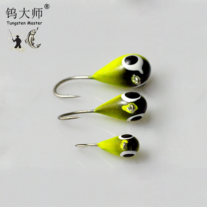 Ice Fishing Jigs/ Ice Fishing Lures, Bass Trout Walleye Perch Winter Ice Fishing Bait Treble Hooks