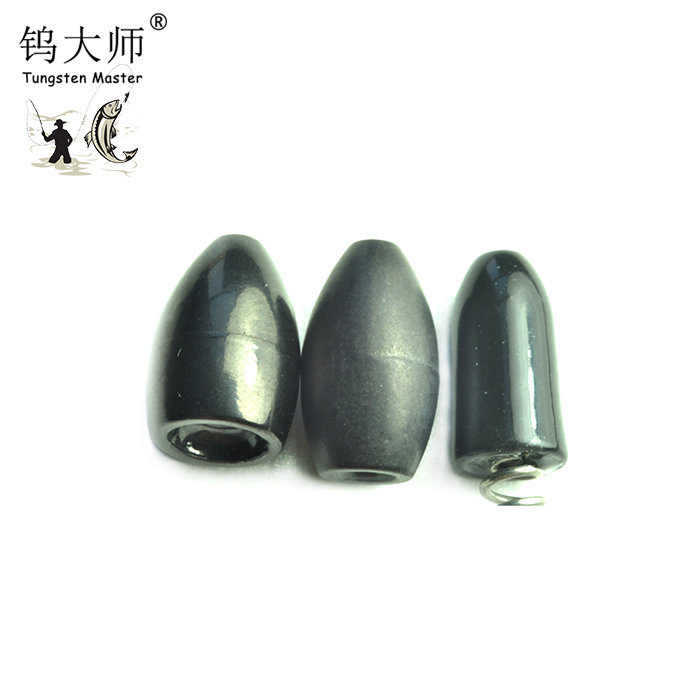 Bullet shape fishing tungsten weights lead sinkers for outdoor fishing