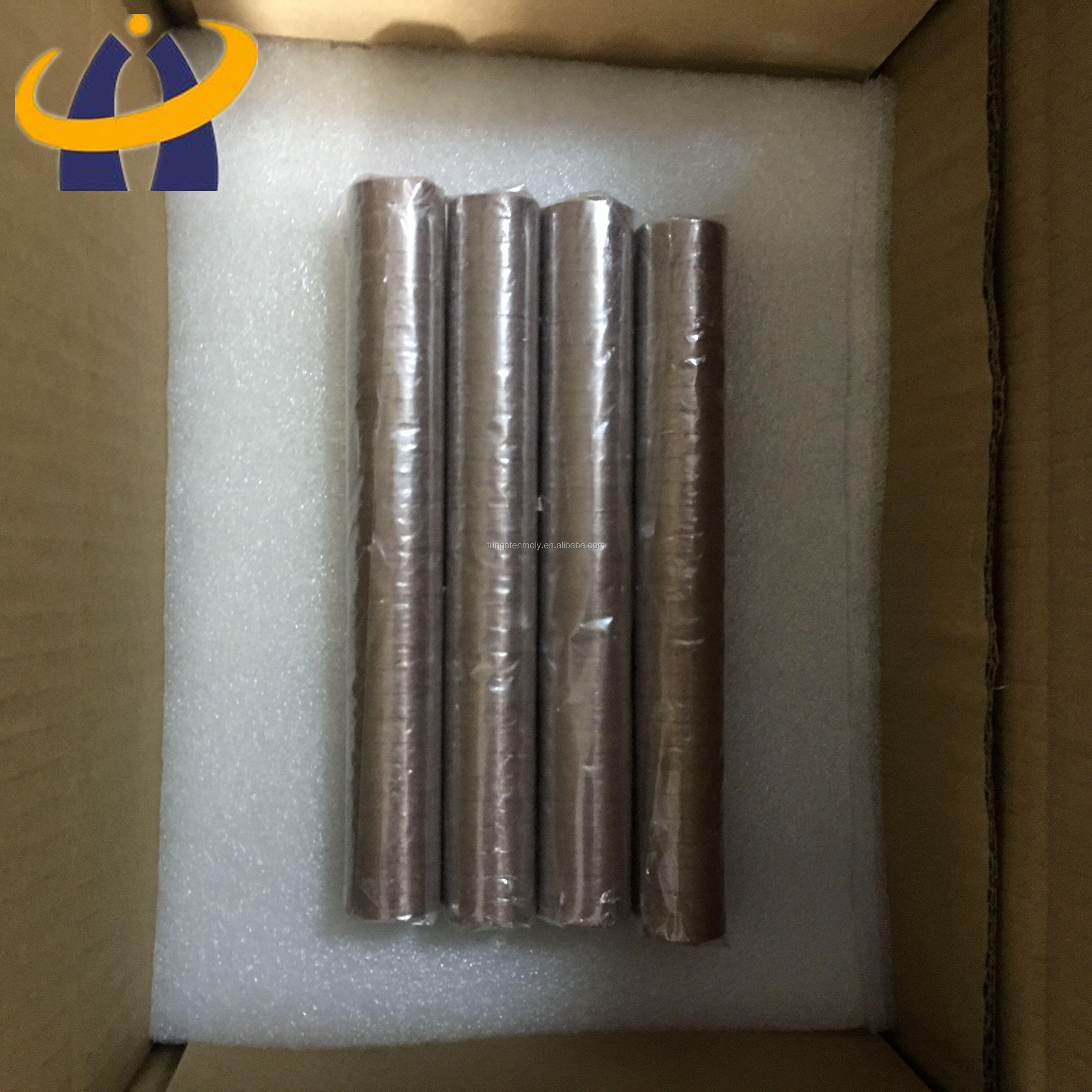 WCu 75/25 polished tungsten copper alloy rod used in spark discharge electrode