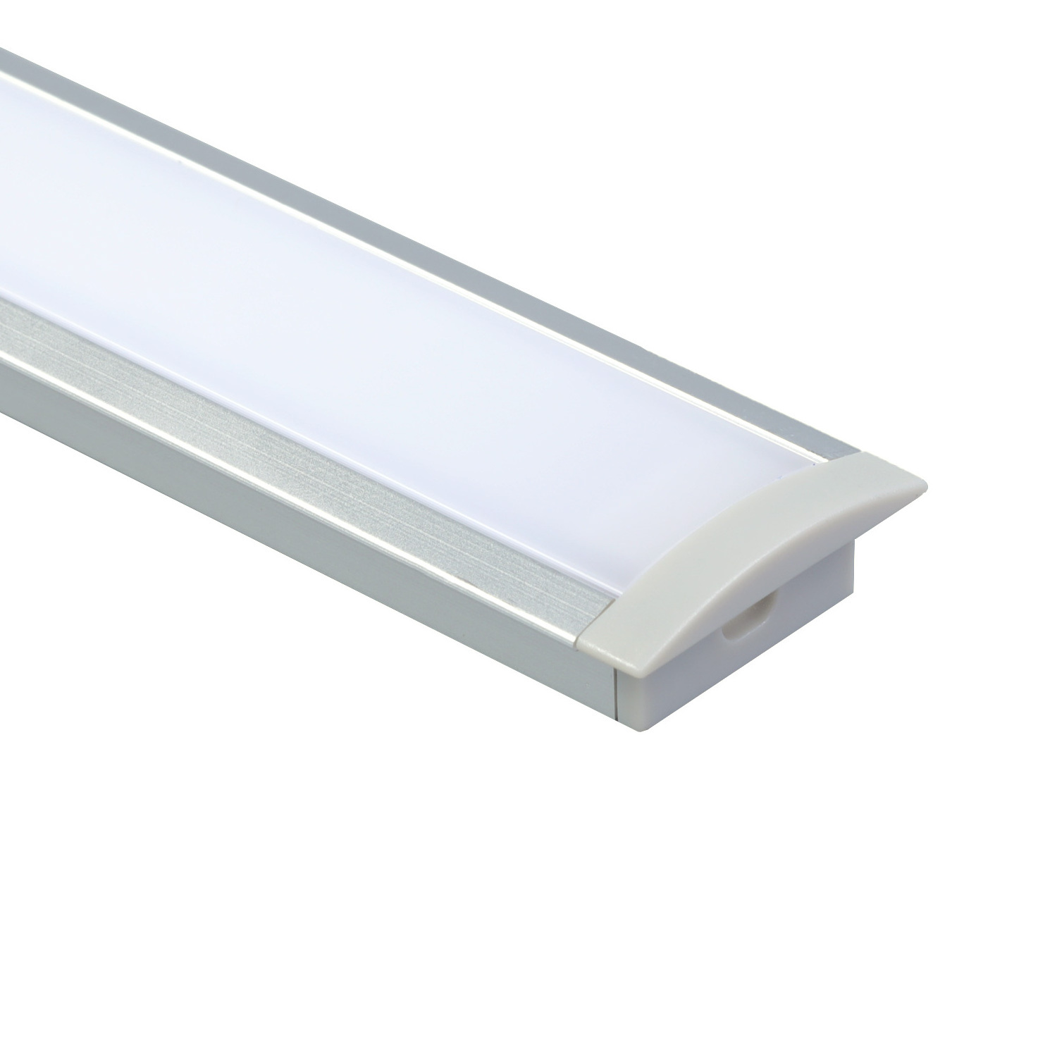 Milky PC cover aluminum profile led linear light recessed led wall profile aluminium