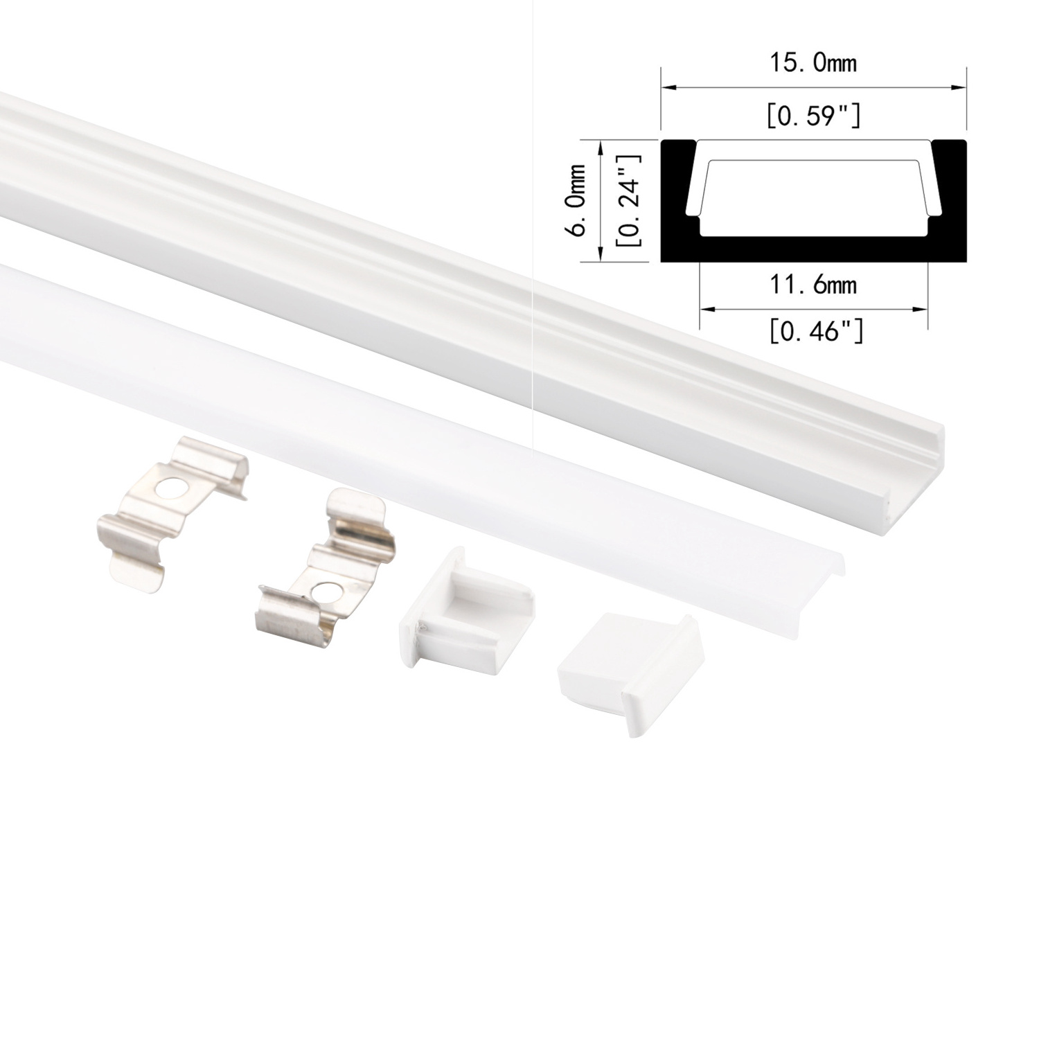 LED aluminum profile strip plaster light ceiling cover lights linear under for drywall cabinet lighting panel ceilings wall