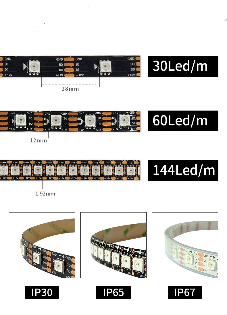 Customizable led light with usb TV background with ambient light Bluetooth Music APP can control the led light strip