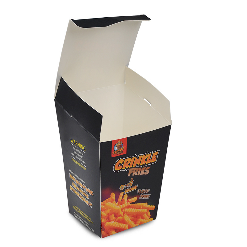 Factory Wholesale Customized Disposable Food Grade French Fries Chicken Nuggets Paper Packaging Box