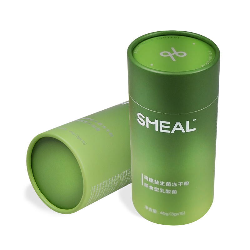 Factory price Eco friendly paper cylinder packaging box for tea/herbs/coffee packaging