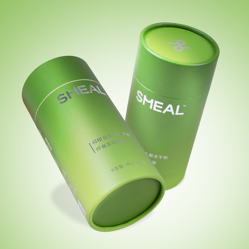 Factory price Eco friendly paper cylinder packaging box for tea/herbs/coffee packaging