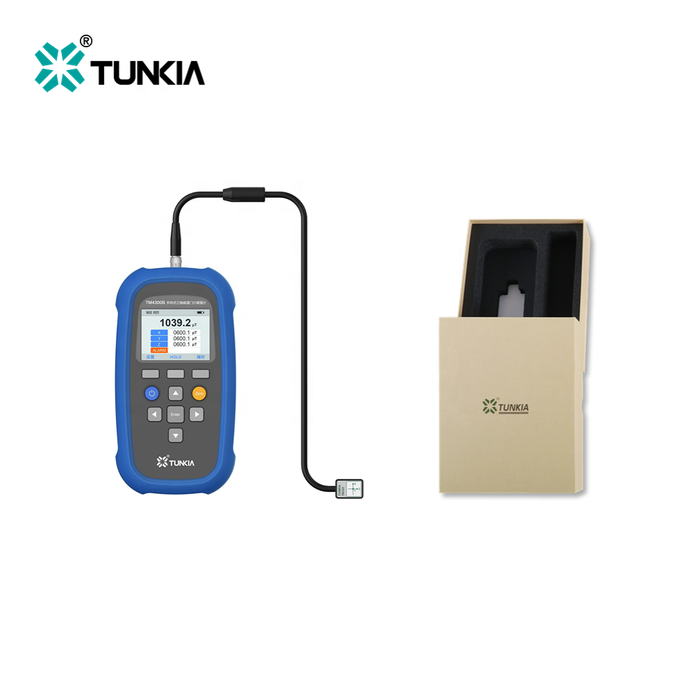 TUNKIA TM4300B Handheld digital Class 1 Class 2  three- axis Fluxgate Magnetometer for 2 mT Range