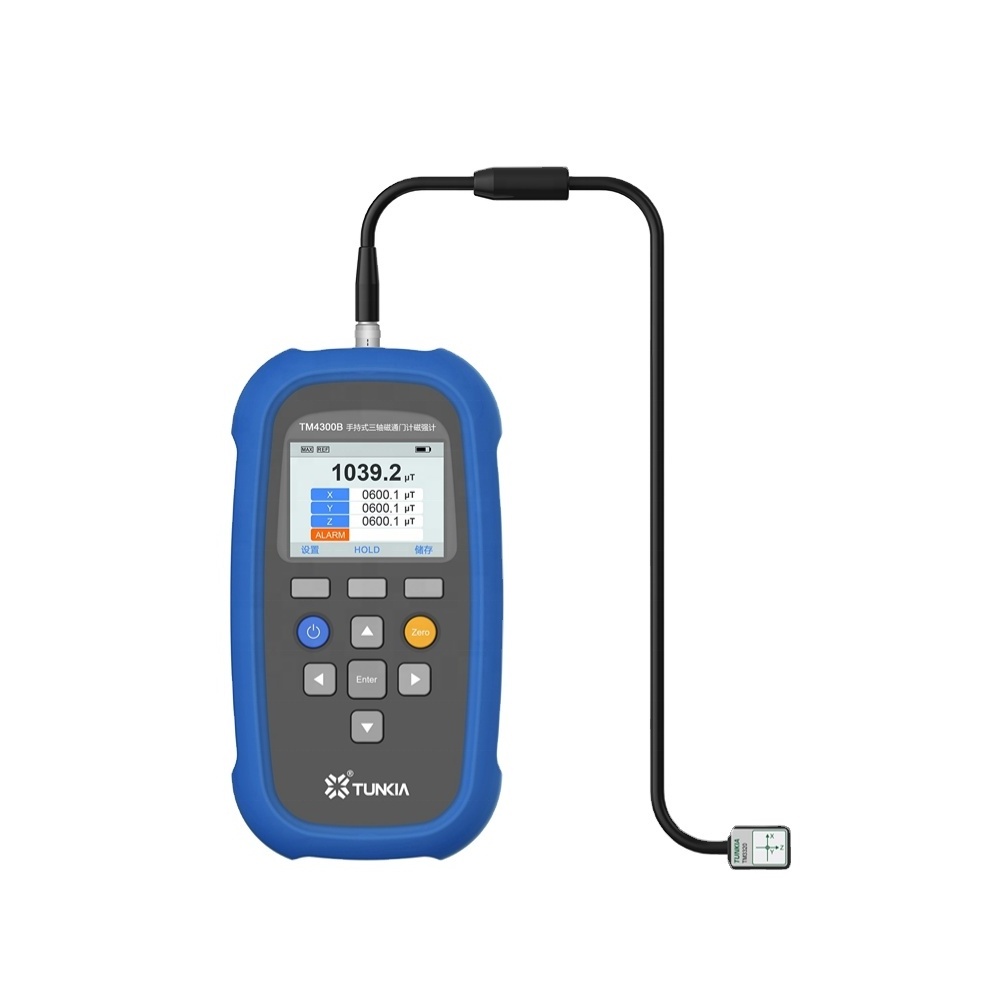 TUNKIA TM4300B Handheld digital Class 1 Class 2  three- axis Fluxgate Magnetometer for 2 mT Range