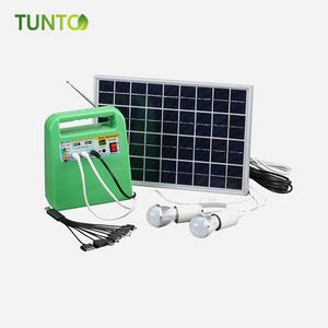 Portable solar kit 10w solar generator price with solar panel for camping