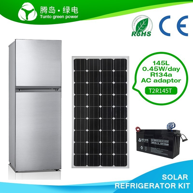 tunto hot selling dc solar refrigerator freezer fridge home appliances 145L 180L 220L 270L