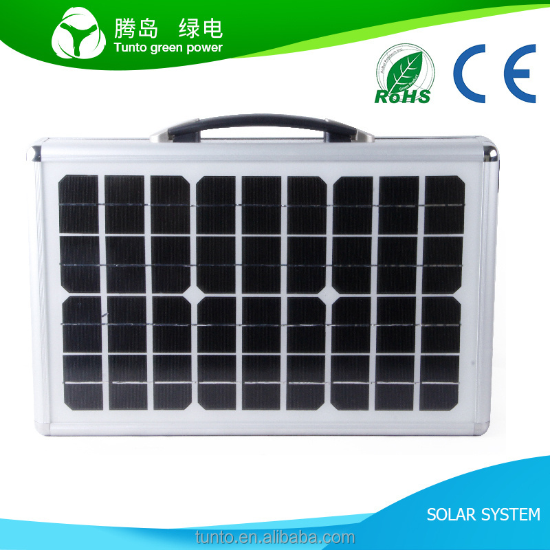 solar suitcase with battery and controller for outdoor camping use kit Promotion all in one emergency lighting