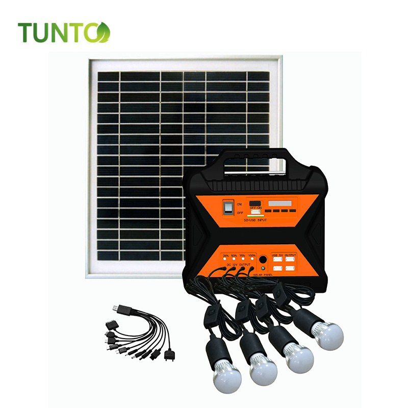 Pay as You Go Solar Home System Multifunctional Small Solar Panel Green Lighting System Kit