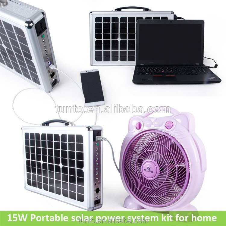 solar suitcase with battery and controller for outdoor camping use kit Promotion all in one emergency lighting