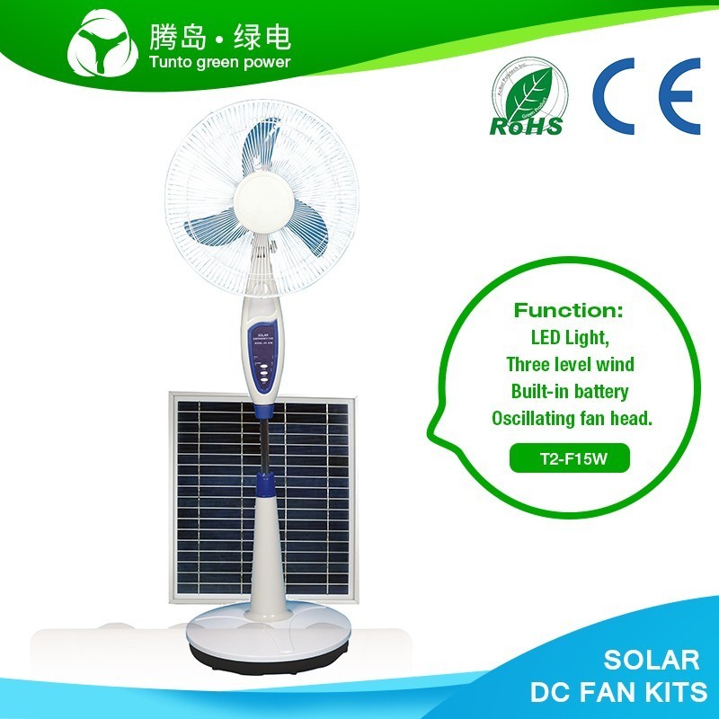 Electric Cooling Solar Rechargeable Pedestal Stand Fan