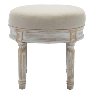 TUNUO Factory Directly Sales Small Round  Ottoman Stool Upholstered Bench Stool for Bedroom