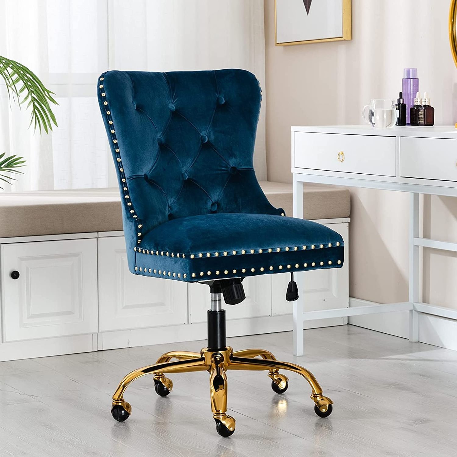At home velvet chair discount