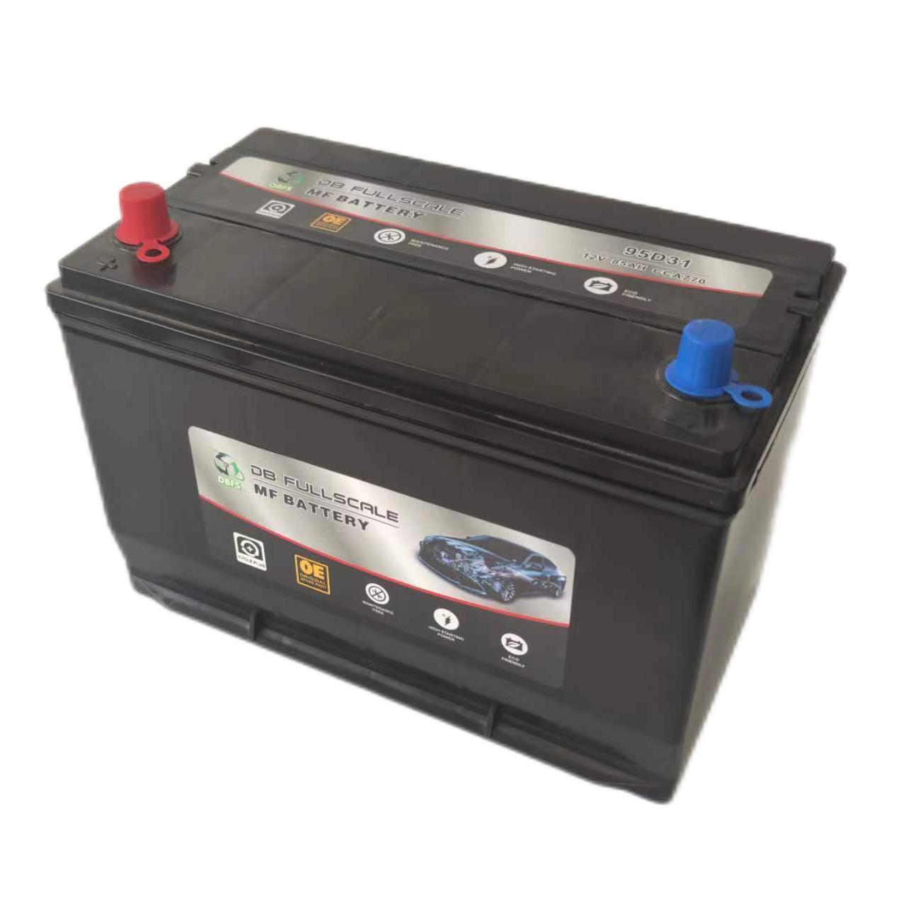 Car battery wholesale factory 12V 60ah 70ah 80ah 100ah car truck battery