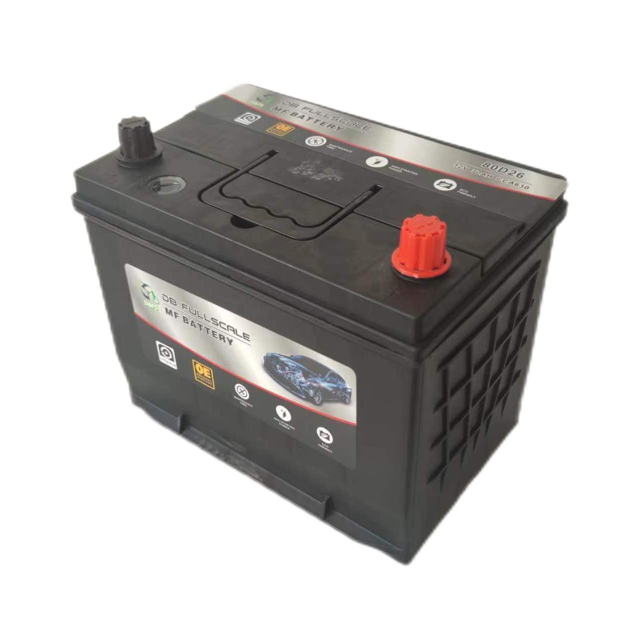 Car battery wholesale factory 12V 60ah 70ah 80ah 100ah car truck battery