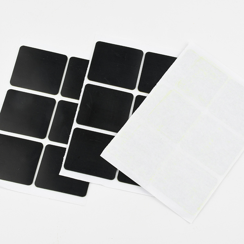 Custom durable square rubber foot pads adhesive rubber pads