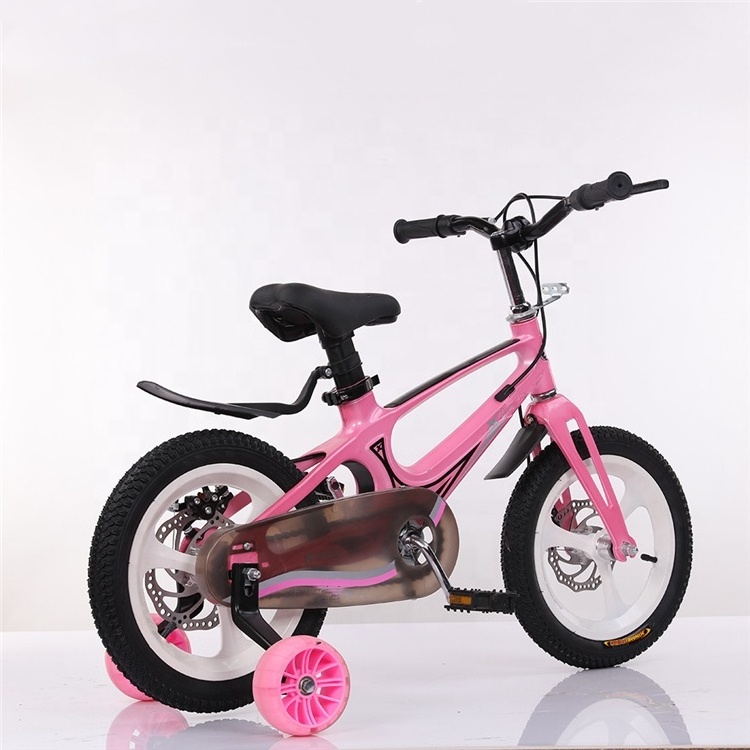 12 to 18 inch Aluminum  Alloy frame new design child bike with training wheels 16 inch pink color  children bicycle