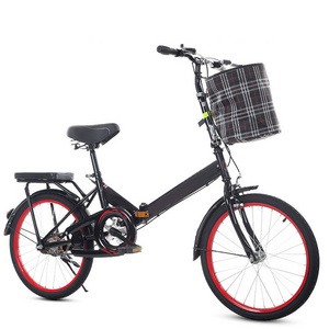 Wholesale 16 20 inch high carbon steel folding bicycle Adult male and female ultra-portable the other city bike