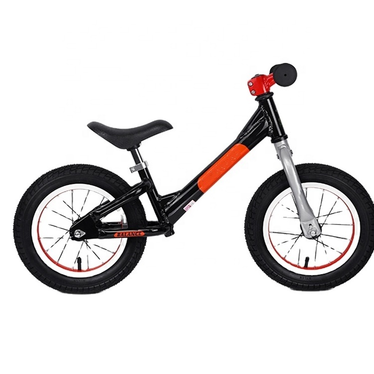 Children's Balanced Bicycle 12 inch Aluminum Alloy Shell Fashion Color Matching Coarse Tire Anti slip