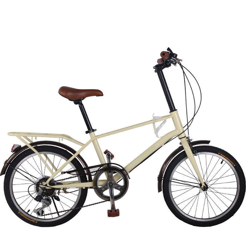 Factory supply 20 inch portable riding bike  princess style adult middle school students leisure retro lady bicycle