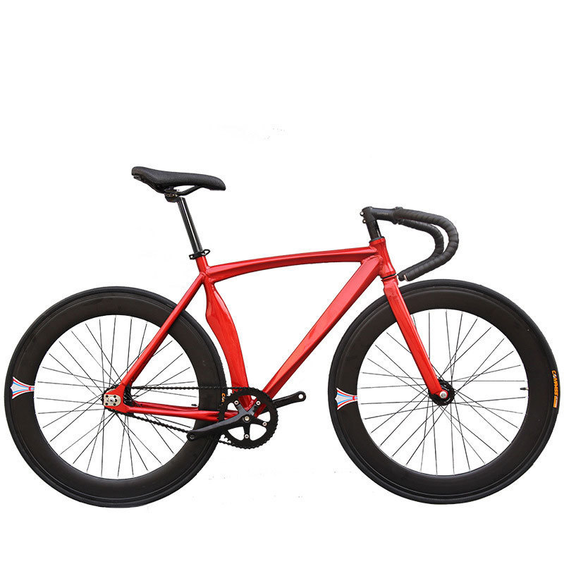 Professional Aluminium Alloy Curved Knife Frame 700C Wheel Rim Fixed gear Bicycle mountain bike