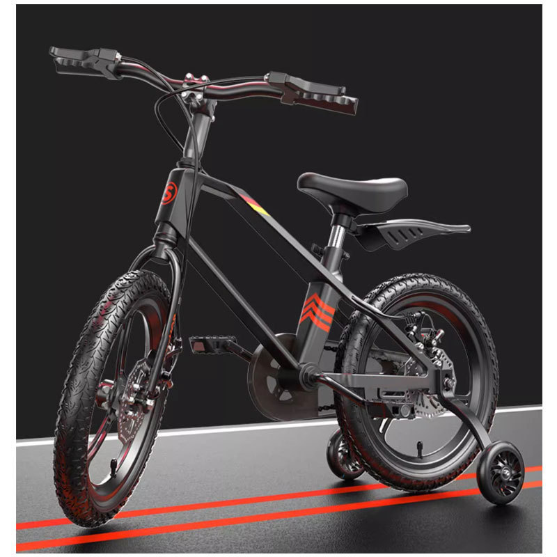 Export factory supply 14 16 18 inch magnesium alloy children s bike disc brake kids bike with training wheel