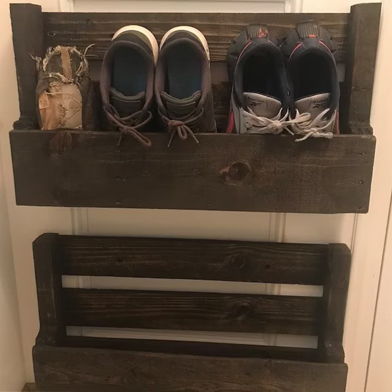 Wall storage shelves closets entryway storage organization shoe shelf farmhouse entry way shoes rack